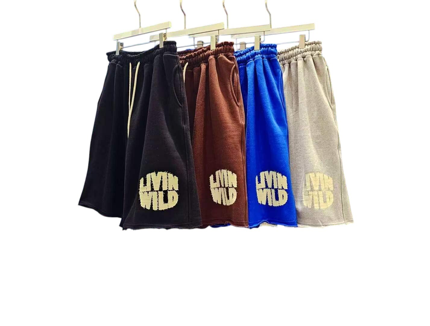 《K》LIVIN 不收邊重磅棉短褲