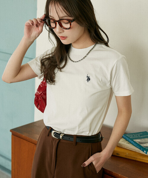 日本🇯🇵連線 U.S. POLO ASSN. × PUBLUX 刺繡圓領短袖T恤 T恤 短袖 休閒 刺繡 6色(任買兩件711免運)/預購