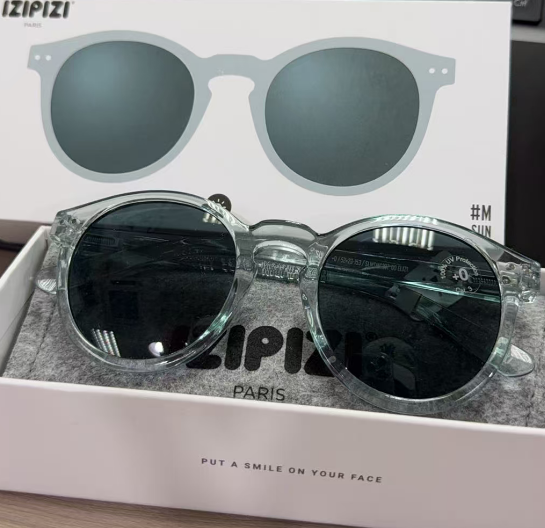 GE260410-P12-太陽眼鏡Sunglasses-大圓框透藍色-3701210433011-#M-Frozen blue-Blue Lenses