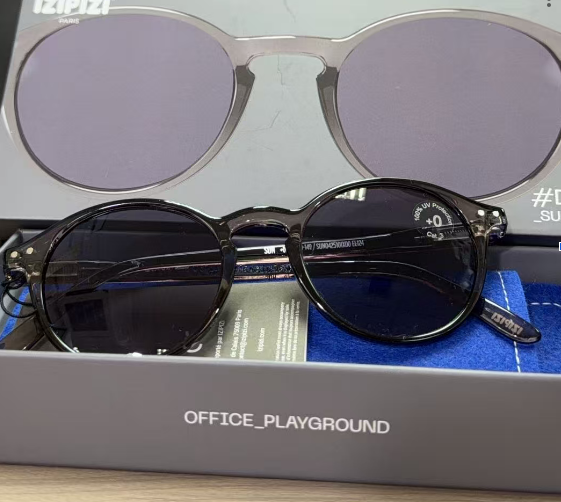 GE260410-P6-太陽眼鏡Sunglasses-圓形黑茶色-3701210437514-#D-Electronic grey-Purple Lenses