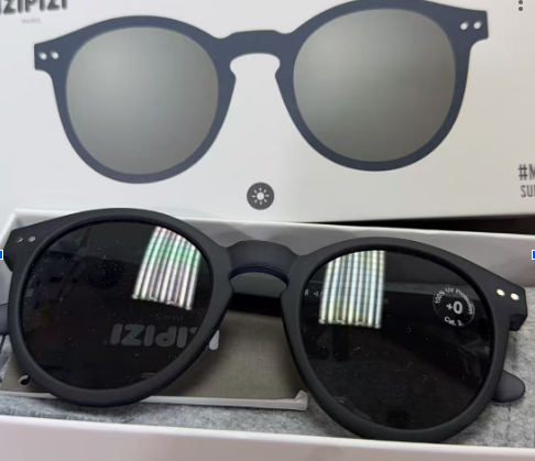GE260410-P13-太陽眼鏡Sunglasses-大圓框磨砂藍-3701210423036-#M-Indigo-Grey Lenses