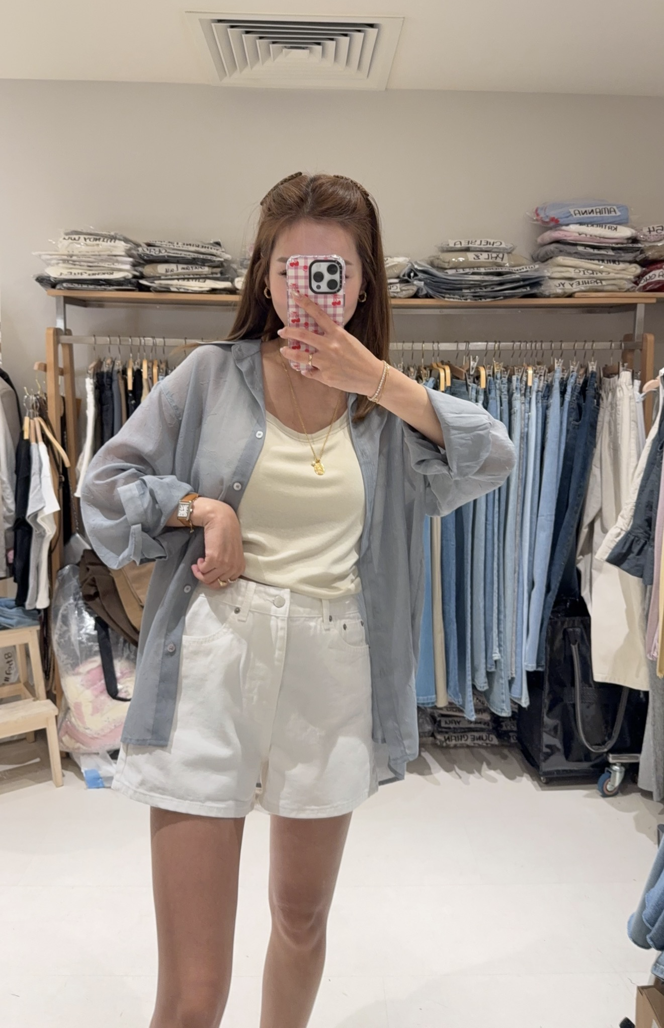 灰藍色Shirt