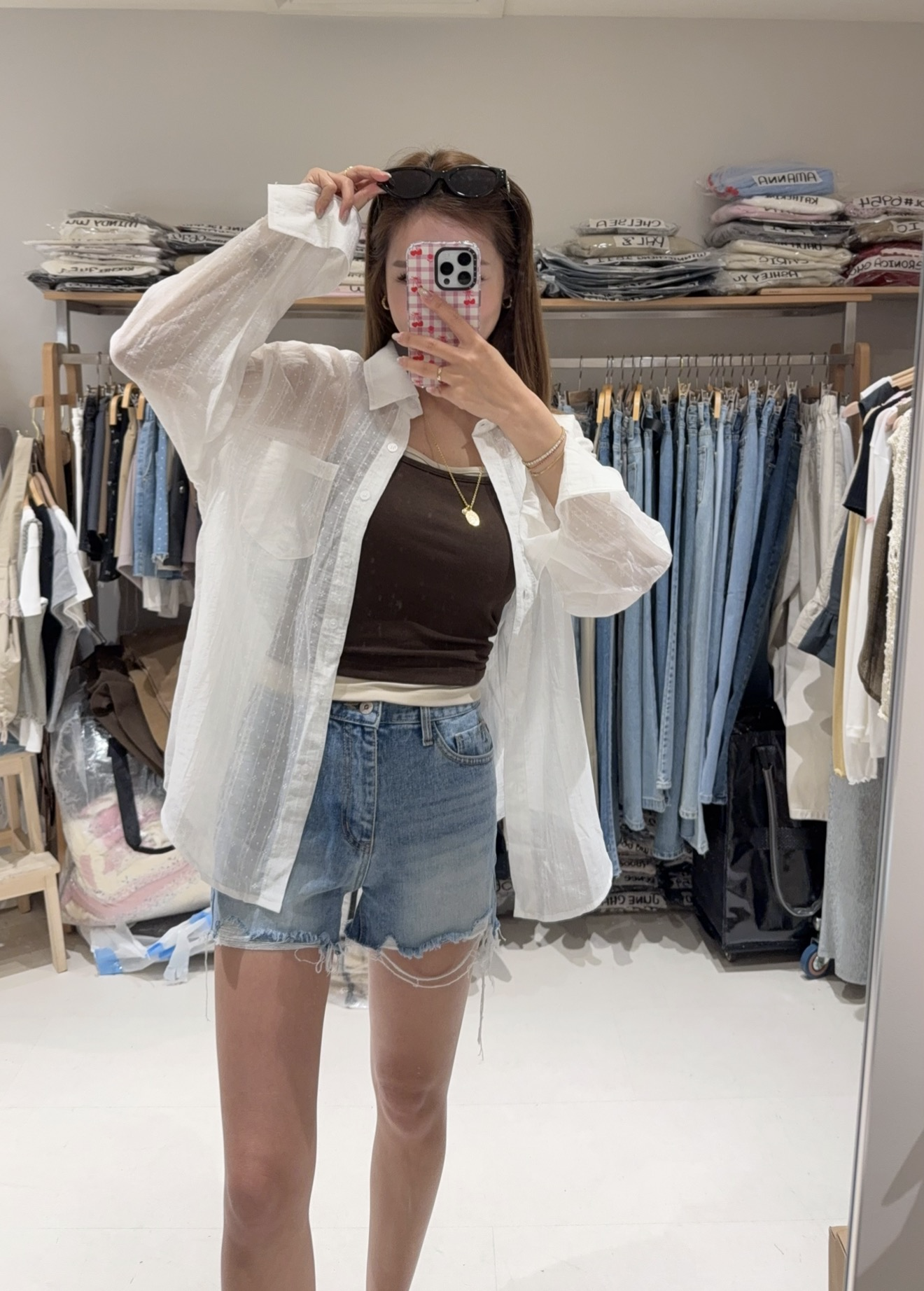 暗花白Shirt