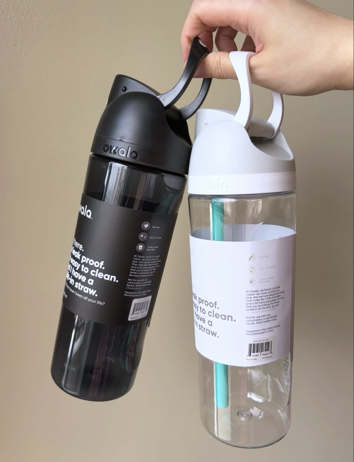 Owala FreeSip Clear Water Bottle (25oz)