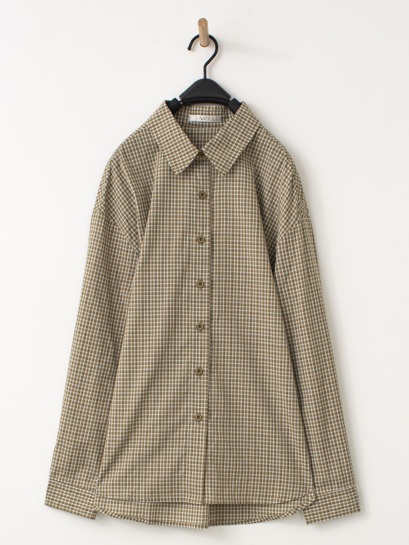 日常慵懶寬鬆格紋襯衫