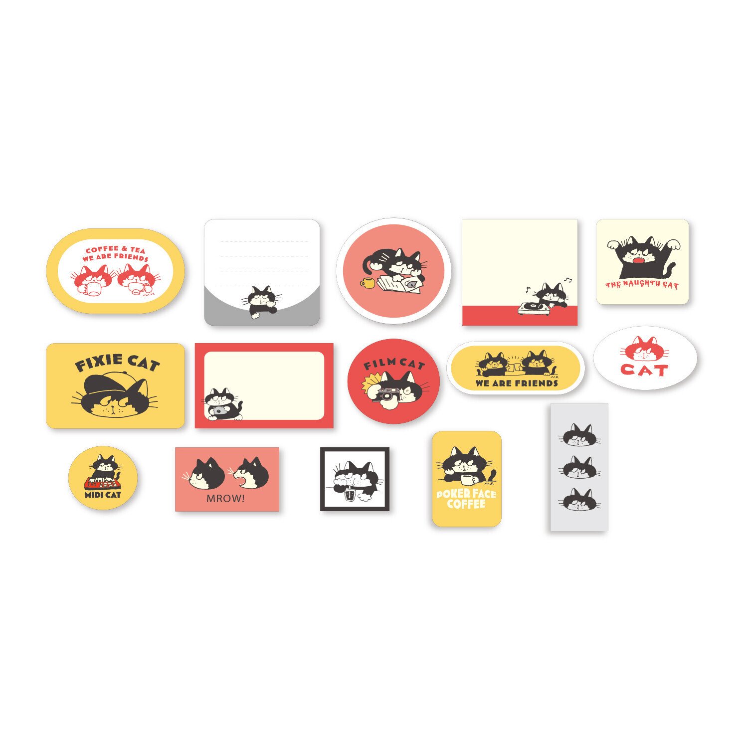 NAOTO HIDAKA 貓貓 30枚 貼紙包｜日本FRONTIER