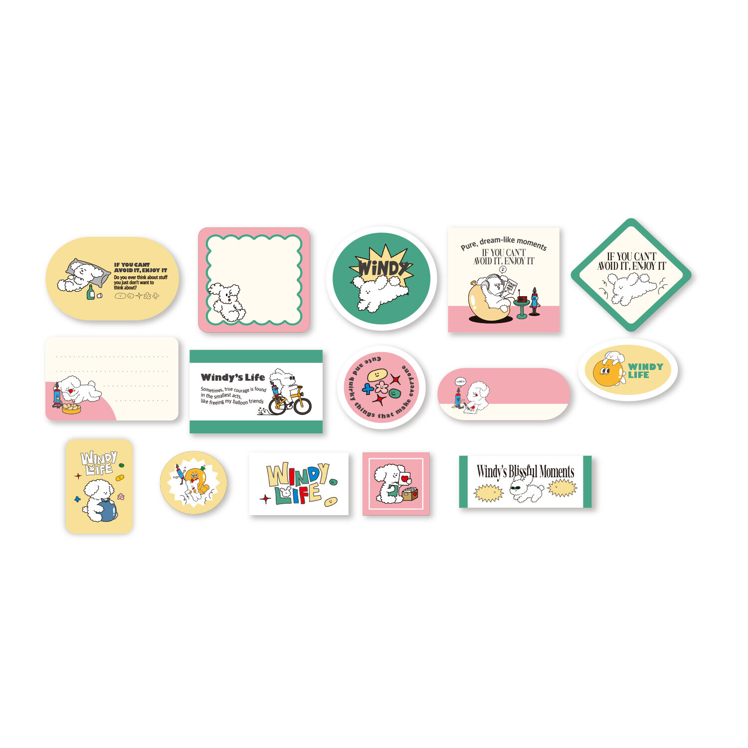 ballon friends 狗狗 30枚 貼紙包｜日本FRONTIER