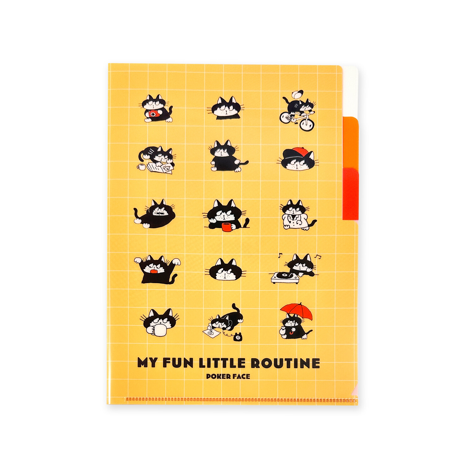 NAOTO HIDAKA 貓貓 A5 三層資料夾｜日本FRONTIER