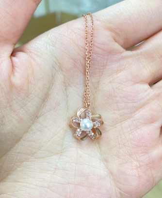 MP260410-R1-C24NB120花珠項鍊-RG（非人為保修6個月）