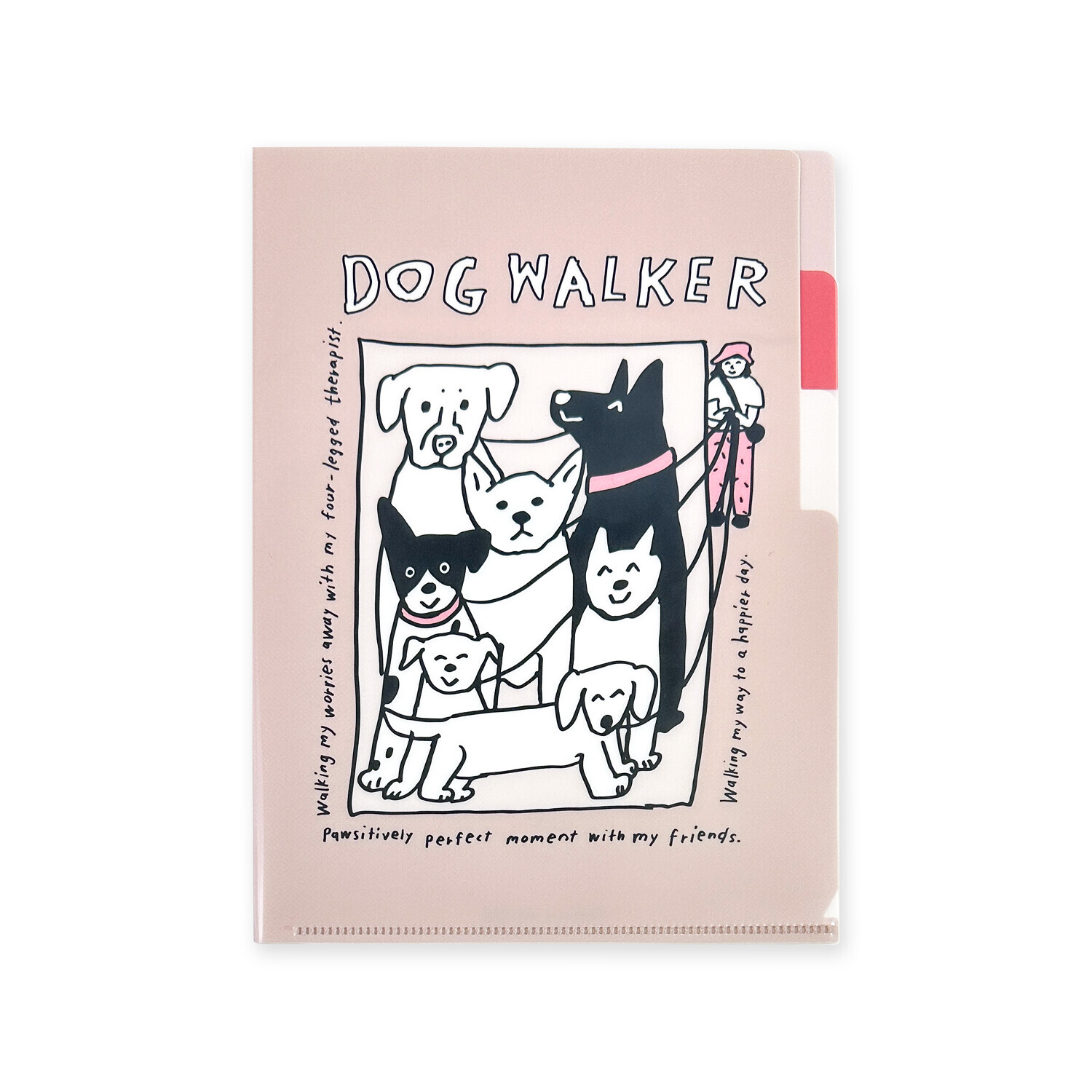 小犬工作室 狗狗 A5 三層資料夾｜日本FRONTIER