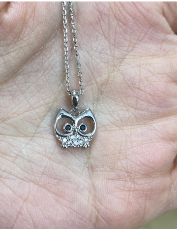 MP260410-R19-C24NB015貓頭鷹項鍊-WG（非人為保修6個月）