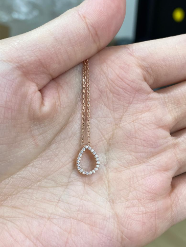 MP260410-R20-C24NB016水滴項鍊-RG（非人為保修6個月）
