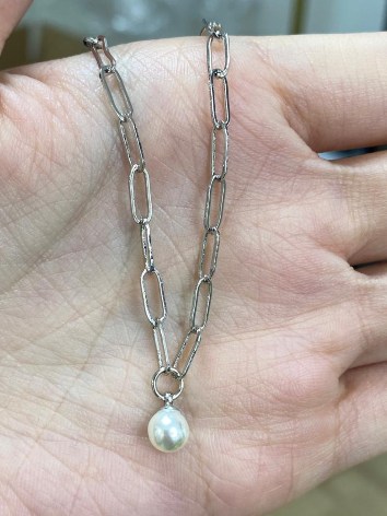 MP260410-R11-C24BB032珍珠長鏈手鍊-WG（非人為保修6個月）