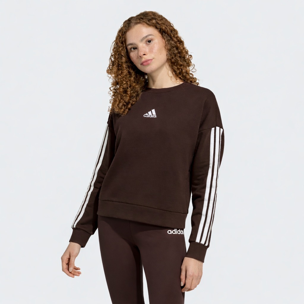 OBS423 Adidas Essentials 3-Stripes Fleece Sweatshirt