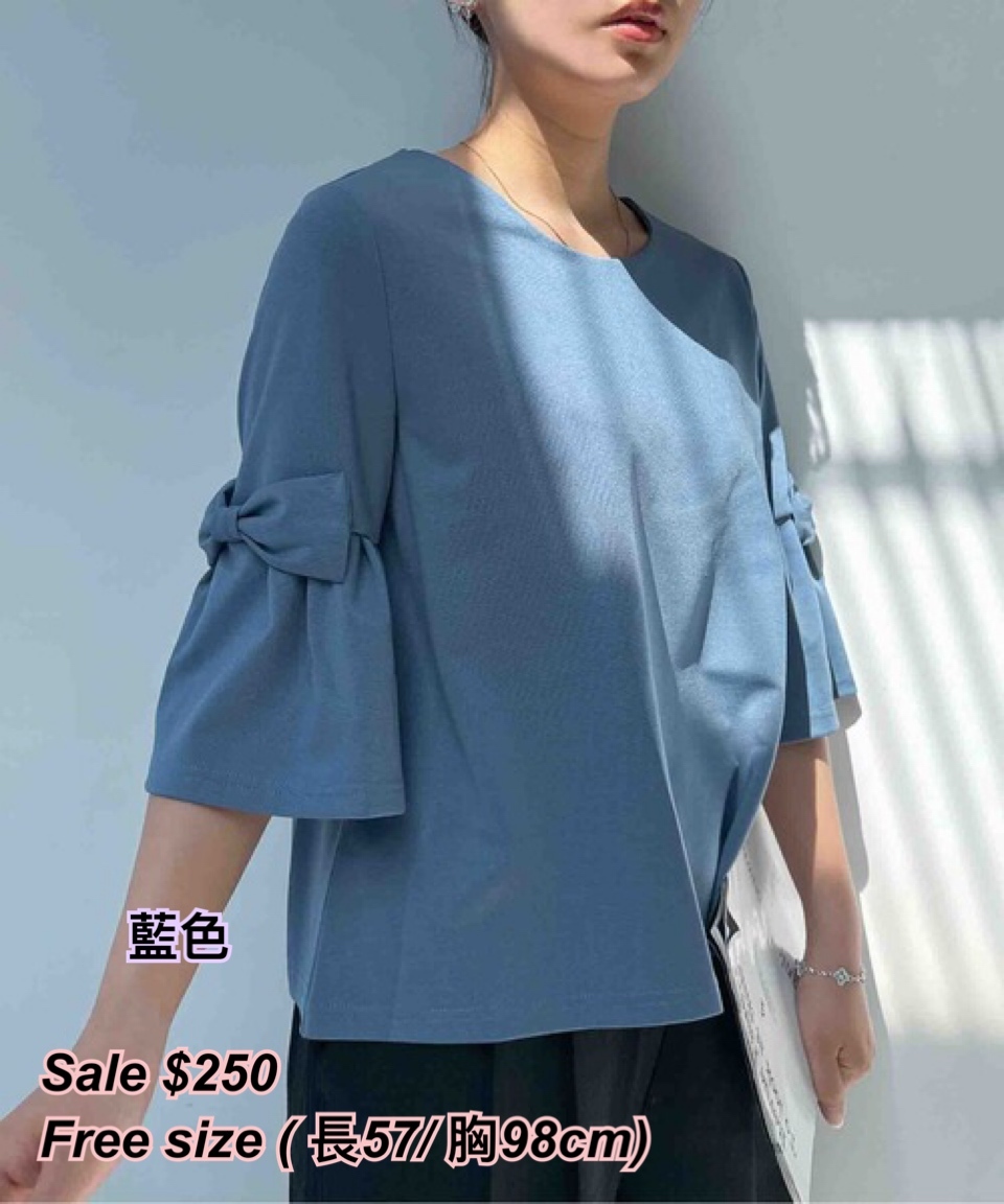 260411 日系女裝As know as 手袖蝴蝶短袖Tee/4 色