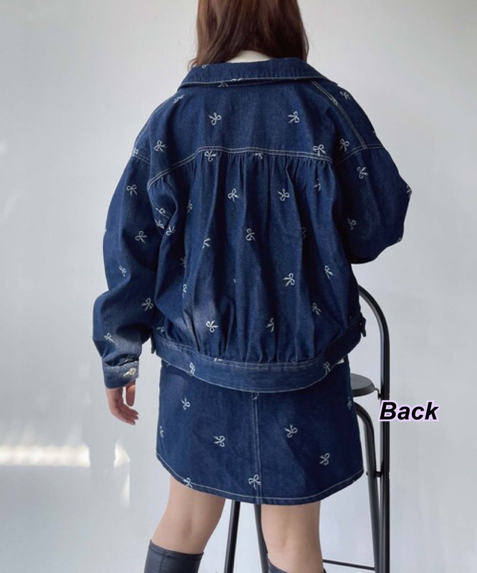 260411 日系女裝As know as 蝴蝶圖案牛仔褸/3 色