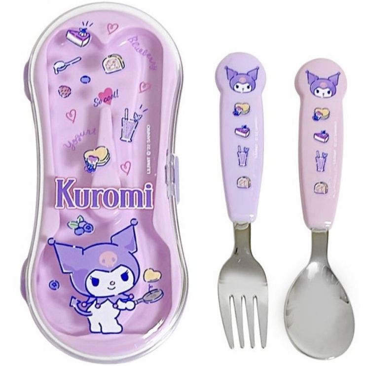 Kuromi - 304不鏽鋼湯匙叉連盒