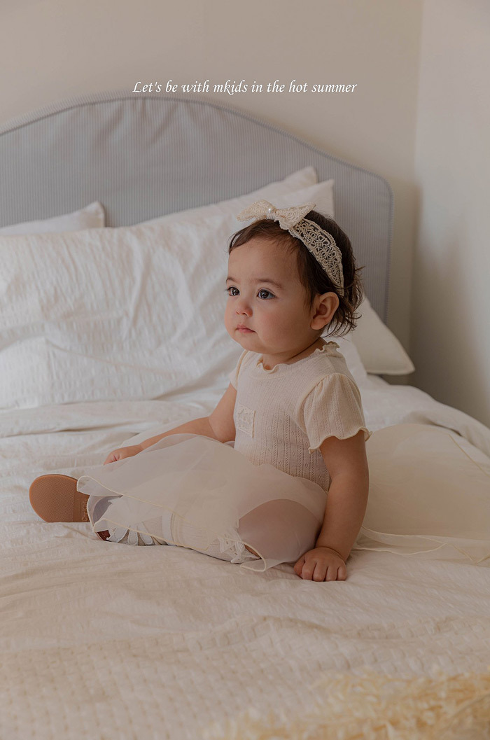 正韓夏mkids 蝴蝶結蕾絲髮帶