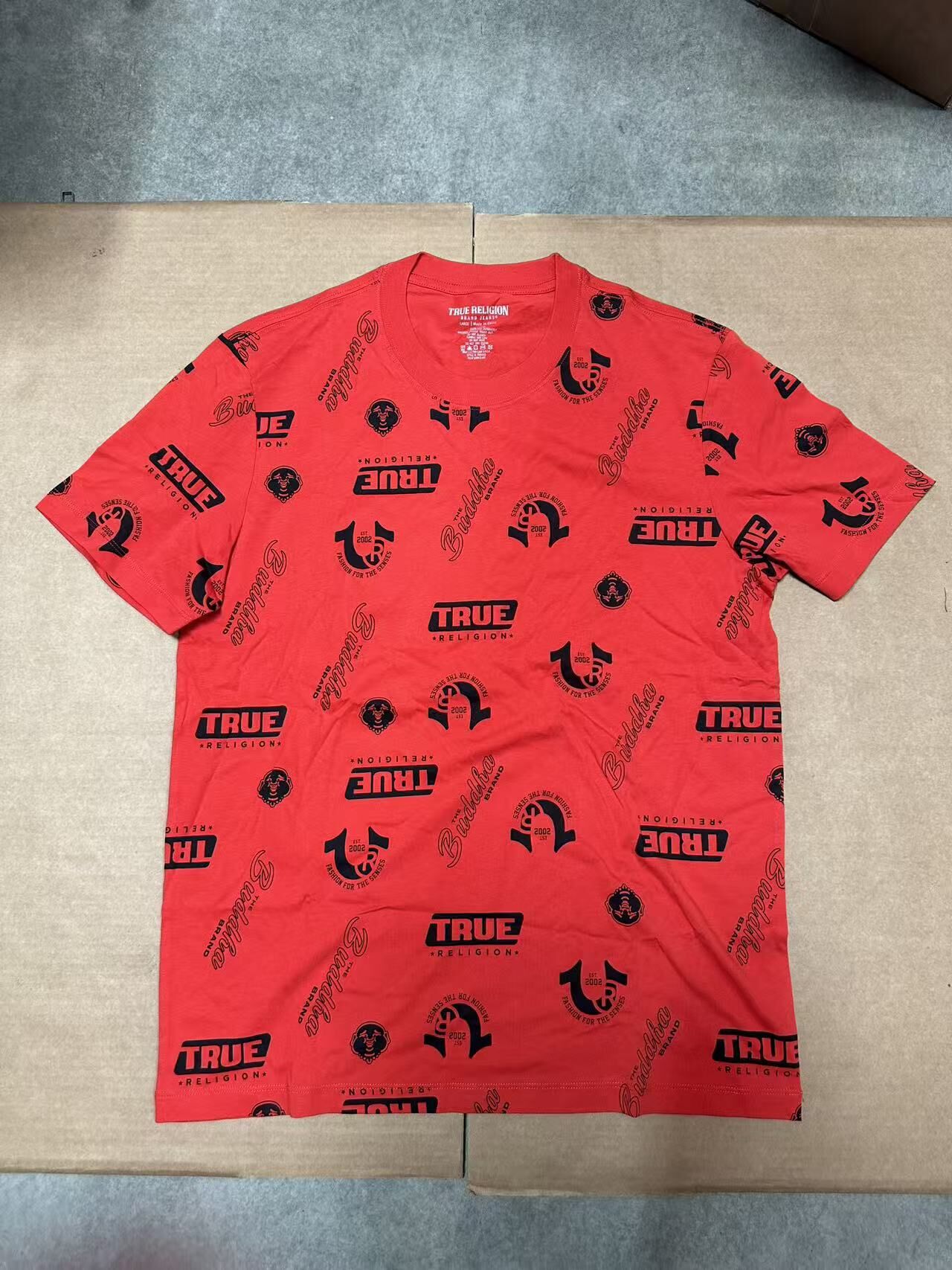 【現貨】True Religion H041110 男士滿版 Logo 印花短袖 T 恤