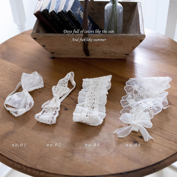 正韓夏mkids 雕花蕾絲髮帶