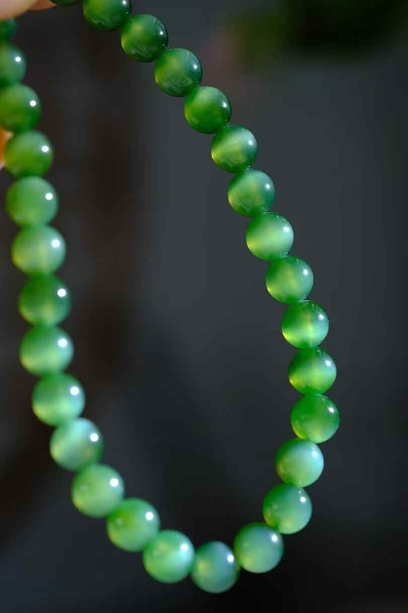 326743 和田玉小貓眼手串 (6mm直徑)