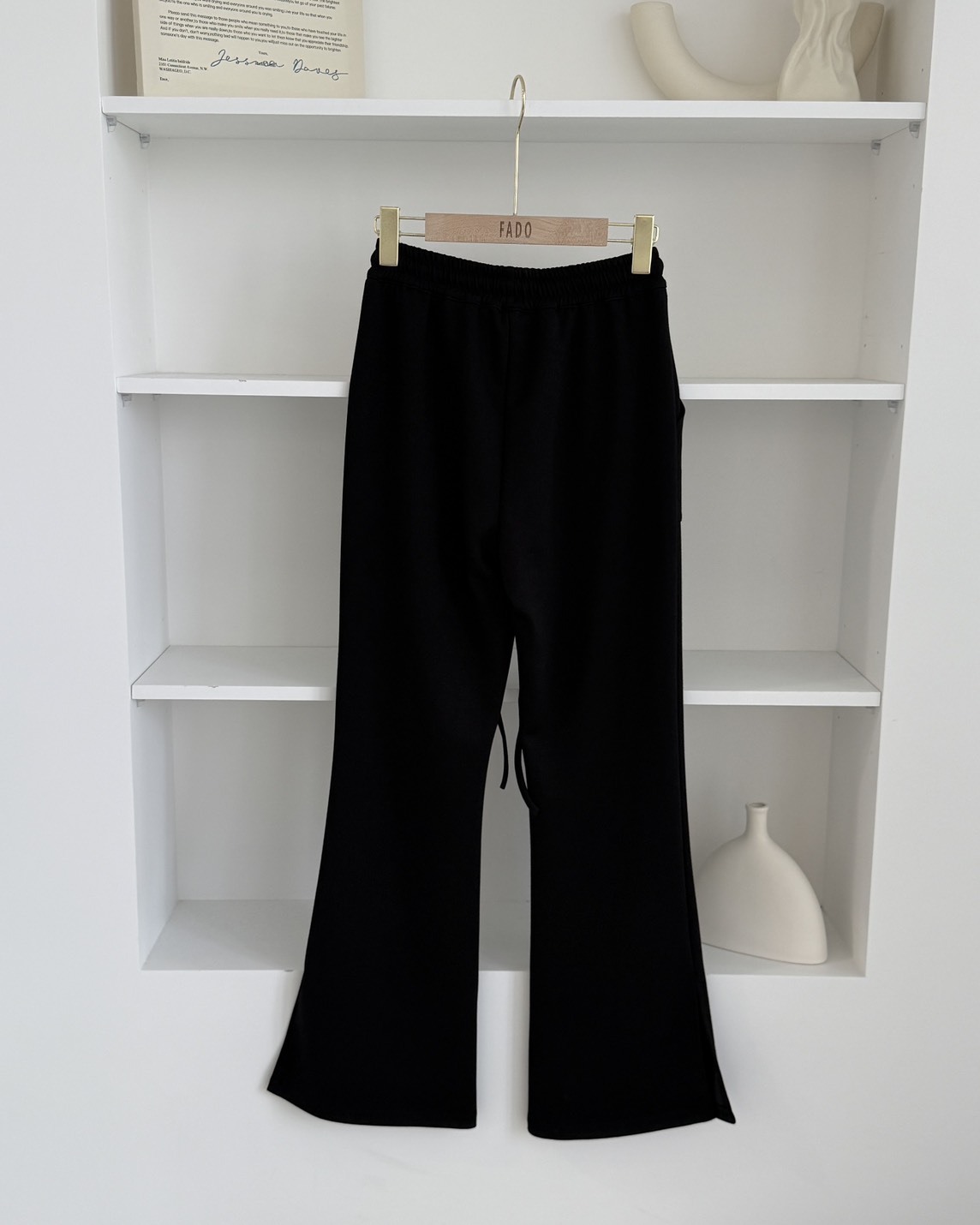 法朵Fado shop｜抽繩開岔微喇叭褲 273C071 兩色