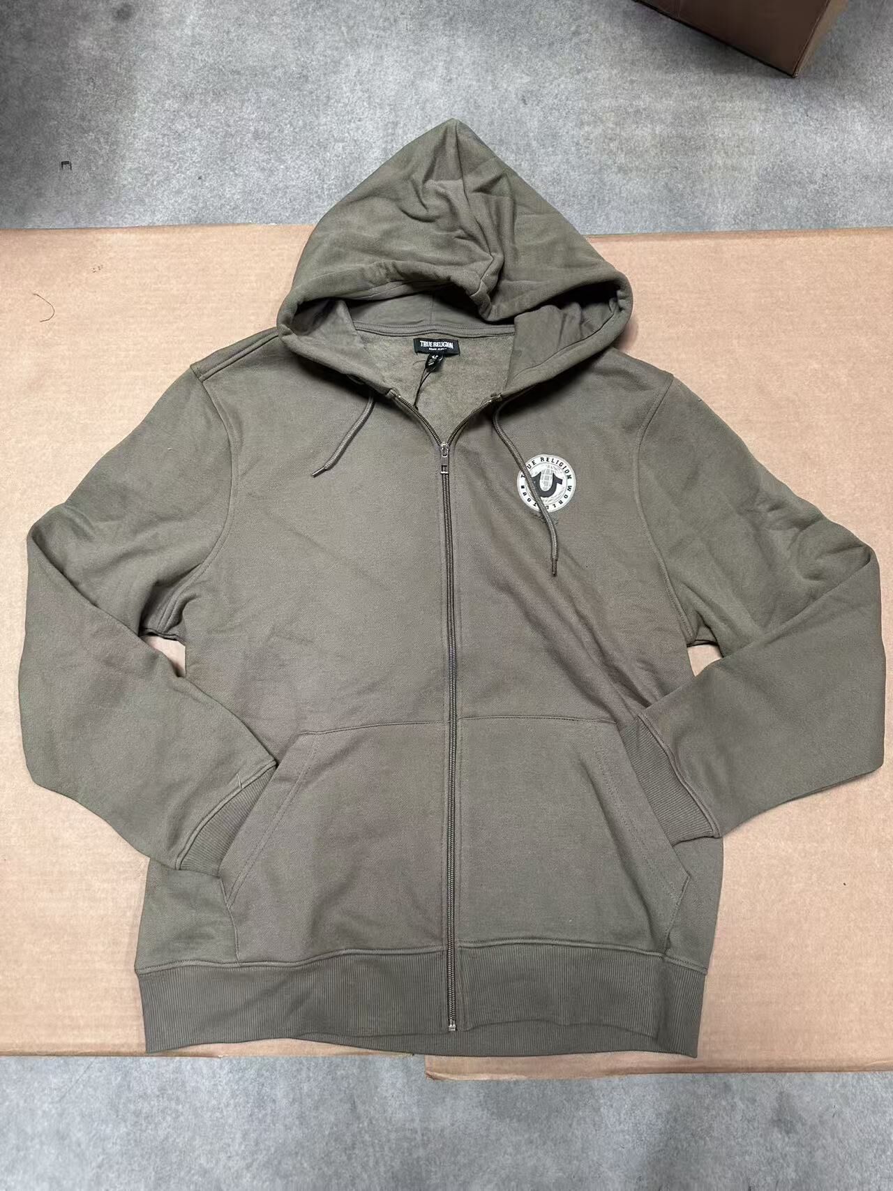 【現貨】True Religion H041129 男士連帽拉鍊外套