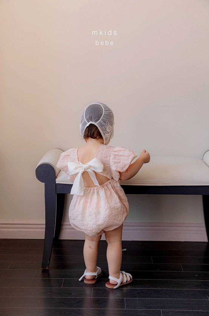 正韓夏mkids 兩色後綁帶包屁衣