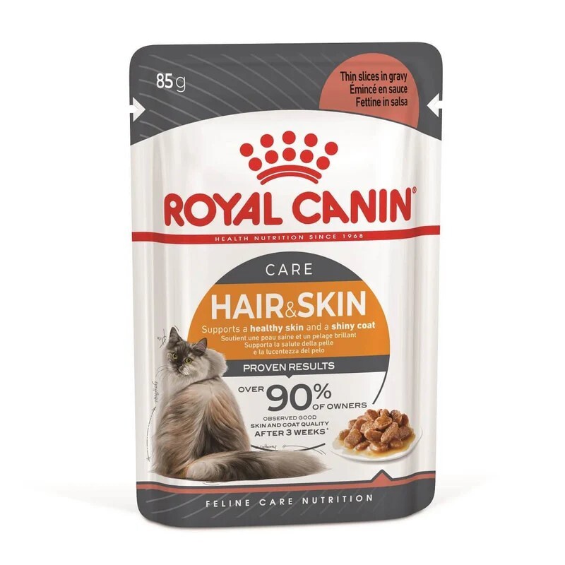 Royal Canin 貓濕糧．成貓 加護系列 亮毛及皮膚配方(肉汁)85g
