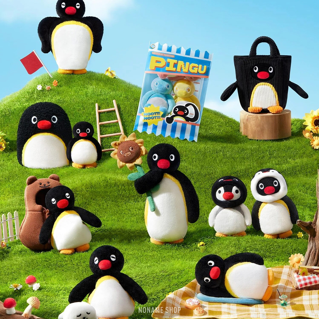 PINGU 企鵝家族 MINI MEME系列 毛絨 盲盒8+1款 吊飾 鑰匙圈