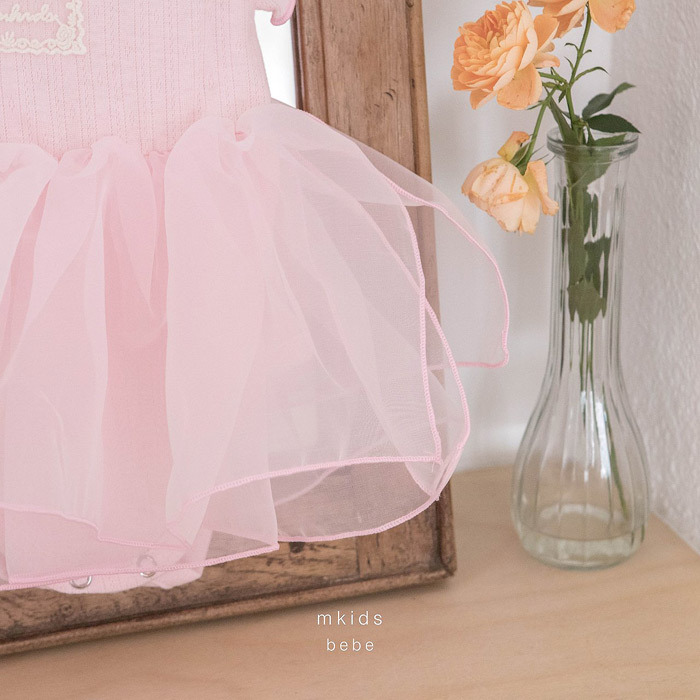 正韓夏mkids 兩色蕾絲小標包屁裙