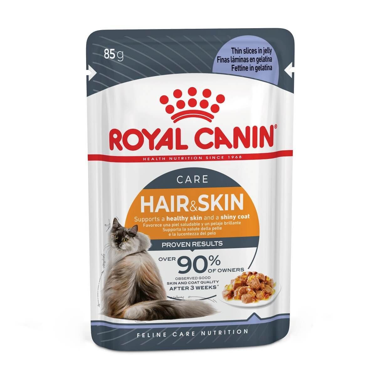 Royal Canin 貓濕糧．成貓 加護系列 亮毛及皮膚配方(啫喱)85g