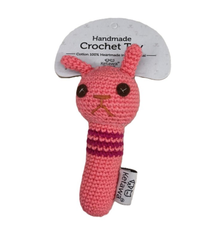 泰國Ketawa 手工針織玩具 - 兔仔棒