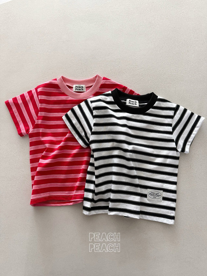 正韓夏PEACHPEACH 親子裝_兩色條紋上衣
