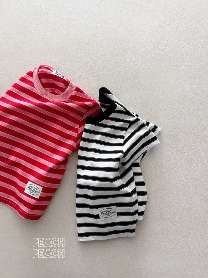 正韓夏PEACHPEACH 親子裝_兩色條紋上衣