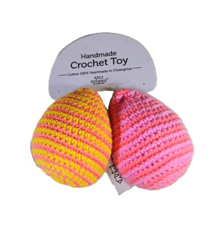 泰國Ketawa 手工針織玩具 - 雙色雞蛋