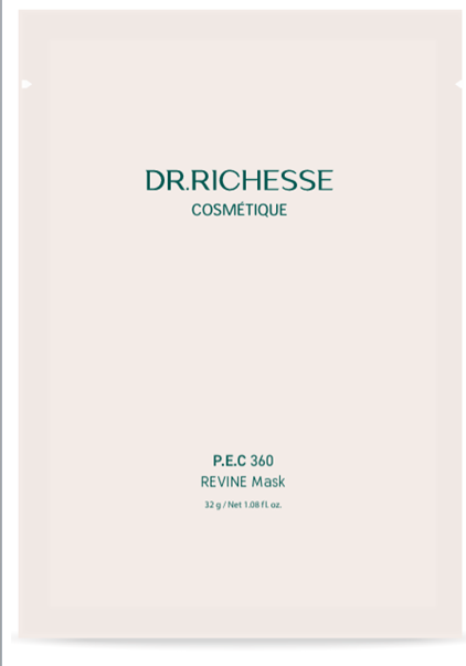 UN03 敏肌修護王炸！DR.RICHESSE P.E.C360煥活修護面膜32g × 5片/盒✨ 敷出健康肌底 $198/1    (  三盒$468校長再送一盒  平均價$117   )