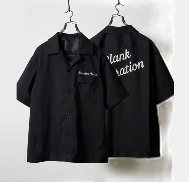 NUMBER NINE C/N CLOTH BOWLING S/S SHIRT - PRE ORDER ITEM (預訂中)