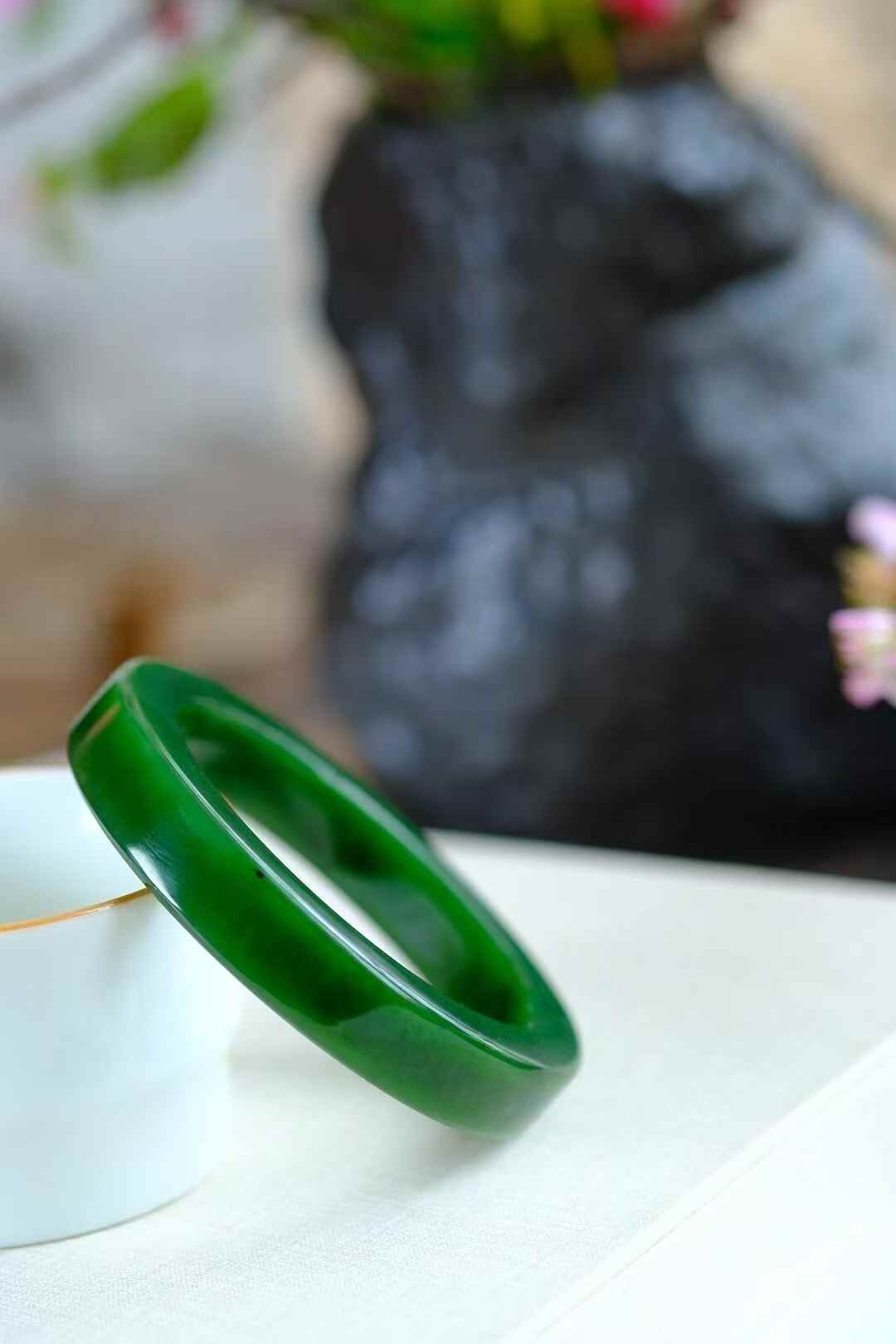 326749 59.5mm和田玉手鐲 (58-60)