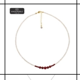 CF9304 天使之泪 合金淡水珍珠珈白丽小米珠南红项链 TSAW242