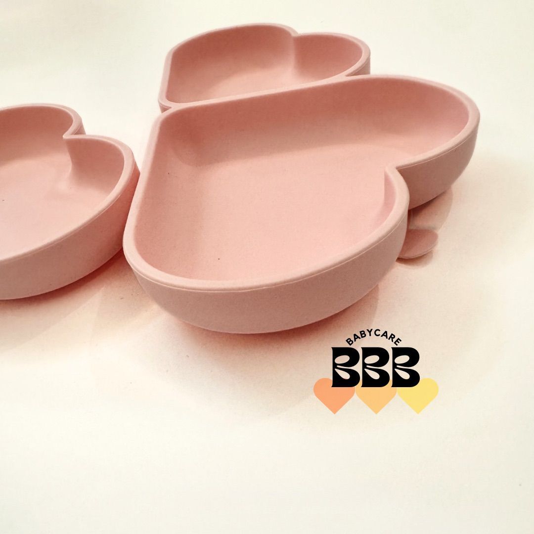 BBB_Babyacre 心心分格吸盤餐盤