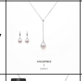 CF9305 天使之沮S925银珍珠吊坠耳钩淡水珍珠两件套  TSJCY847