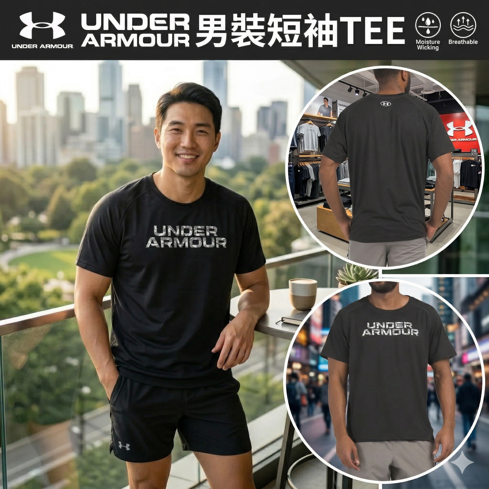 【預購】UNDER ARMOUR H041026 男裝短袖TEE