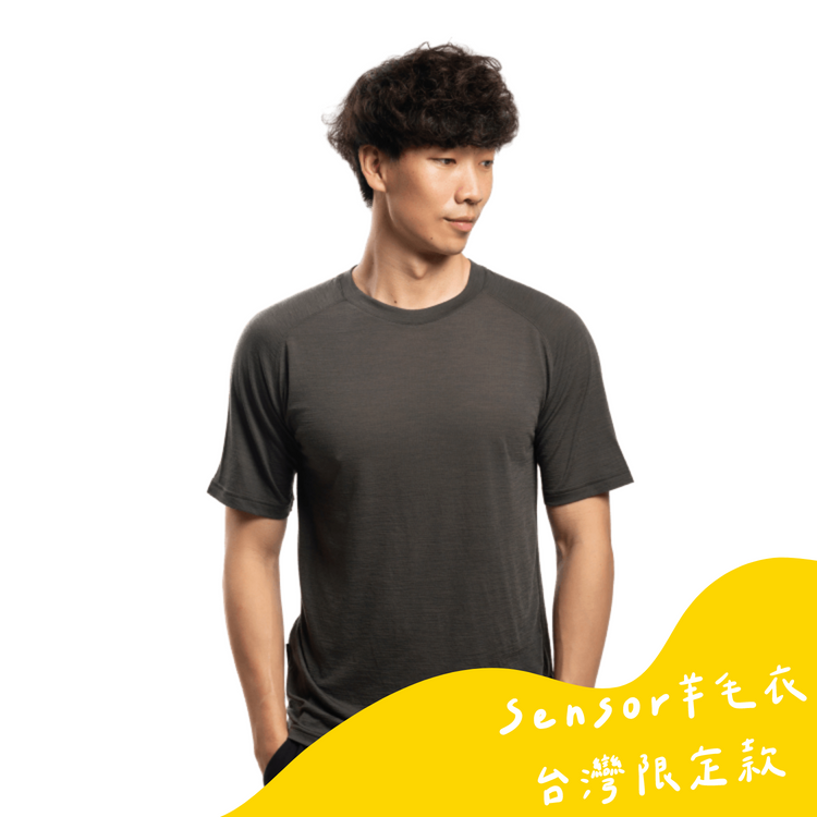 Sensor 男款 美麗諾羊毛短袖上衣-島嶼生活/山蕨石虎(120g)橄欖綠 26Z00010 [HappyOutdoor]