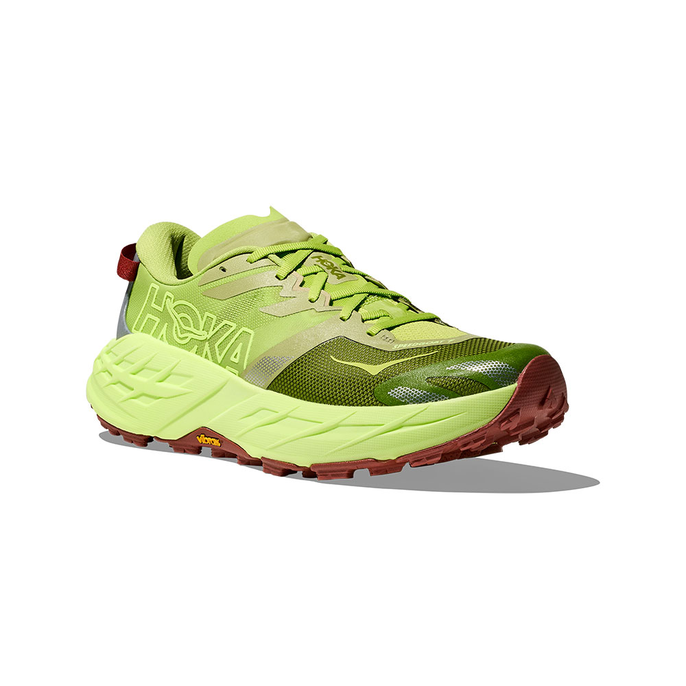 HOKA ONE ONE 男款  SPEEDGOAT 7 Wide 寬楦 越野鞋 果綠/霓黃