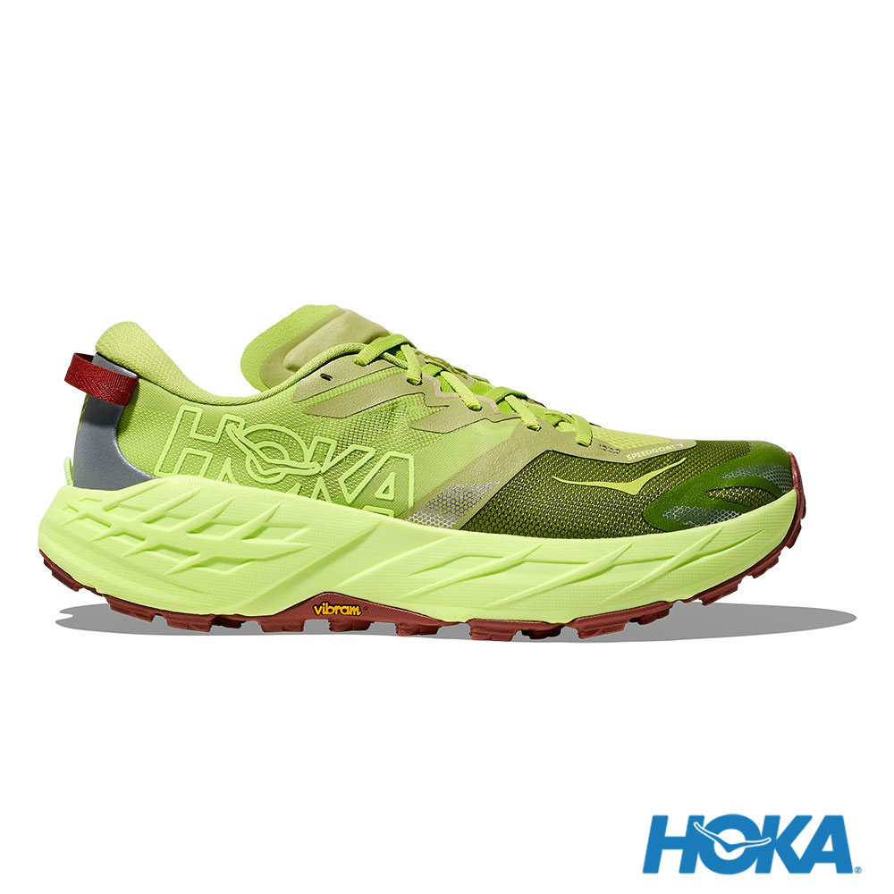 HOKA ONE ONE 男款  SPEEDGOAT 7 Wide 寬楦 越野鞋 果綠/霓黃