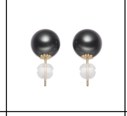 CF9324 天使之泪18K金海水珍珠耳钉 TSGY1131