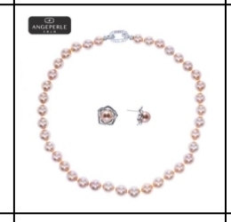 CF9325 天使之泪 S925银淡水珍珠爱迪生紫珠项链耳钉 TSSL238