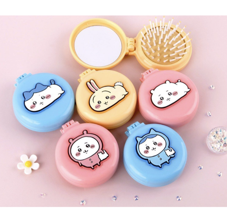 Chiikawa 便攜鏡盒氣墊梳 顏色款式隨機發放