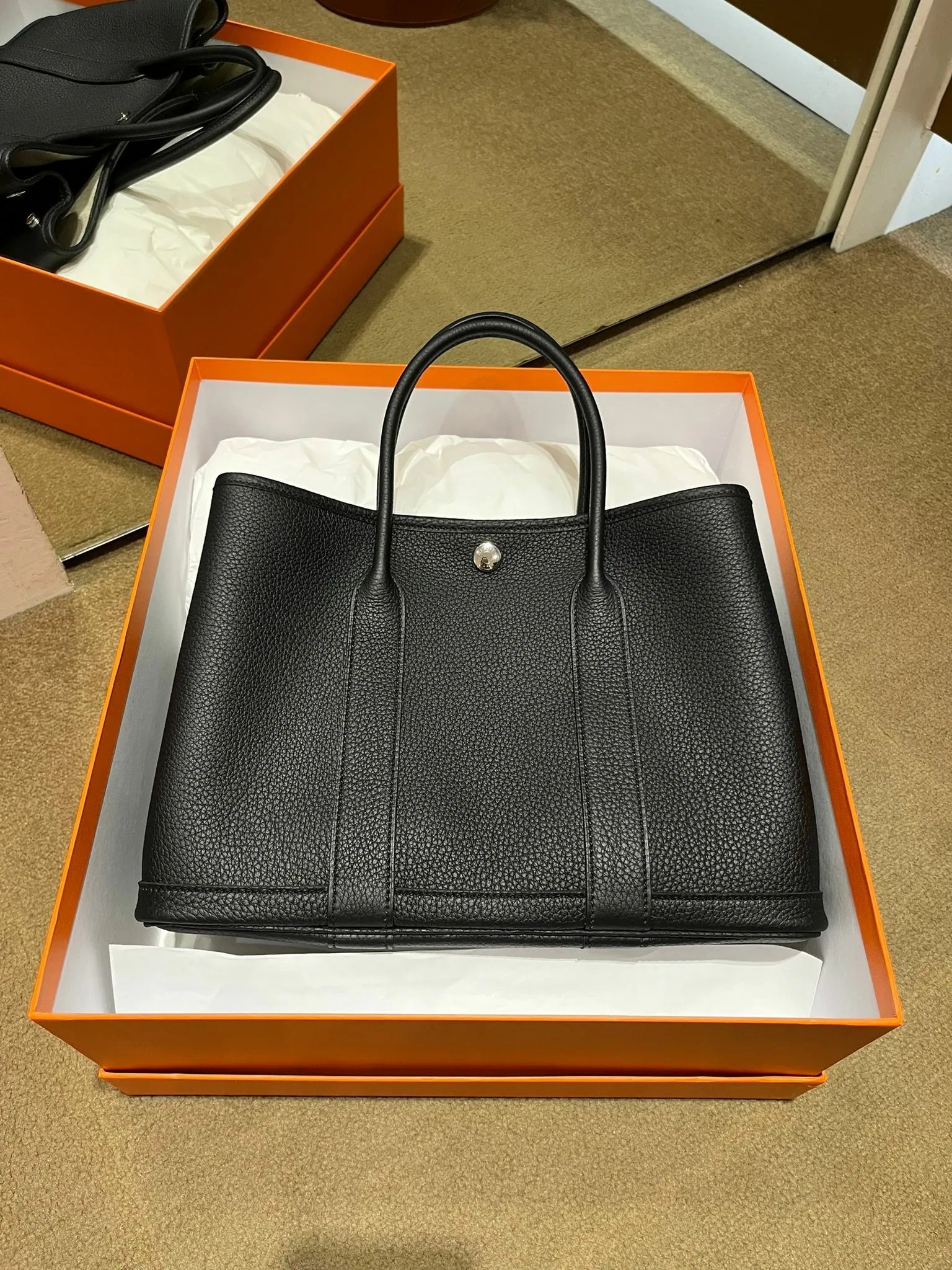 Garden party 30 89 noir leather G